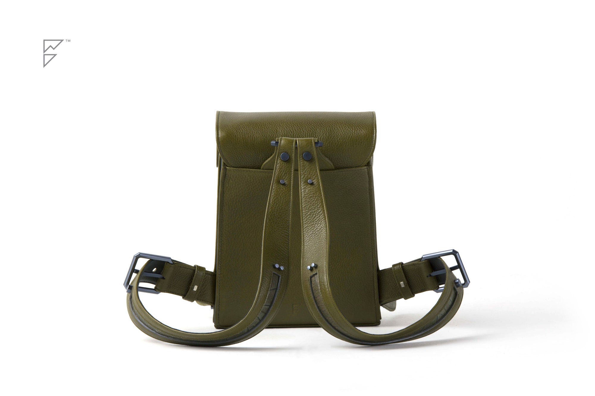 dark green leaf mini backpack Wood - Backpack